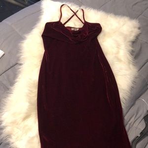 Long velvet dress